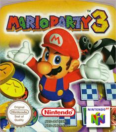 Top of cartridge artwork for Mario Party 3 on the Nintendo N64.