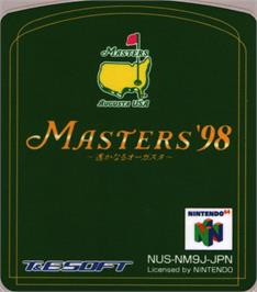 Top of cartridge artwork for Masters '98: Haruka Naru Augusta on the Nintendo N64.