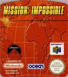 Top of cartridge artwork for Mission Impossible on the Nintendo N64.