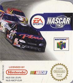 Top of cartridge artwork for NASCAR 99 on the Nintendo N64.