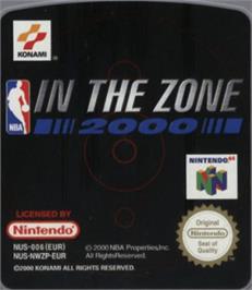 Top of cartridge artwork for NBA: In the Zone 2000 on the Nintendo N64.