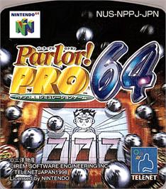 Top of cartridge artwork for Parlor! Pro 64: Pachinko Jikki Simulation on the Nintendo N64.
