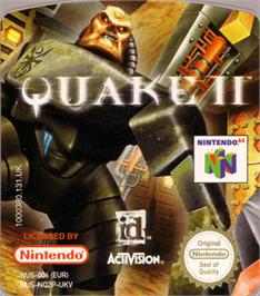 Top of cartridge artwork for Quake 2 on the Nintendo N64.