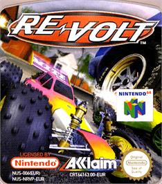 Top of cartridge artwork for Re-Volt on the Nintendo N64.