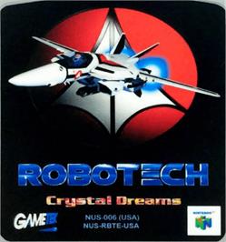 Top of cartridge artwork for Robotech: Crystal Dreams on the Nintendo N64.