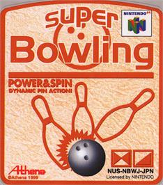 Top of cartridge artwork for Super Bowling on the Nintendo N64.