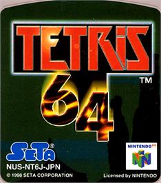 Top of cartridge artwork for Tetris 64 on the Nintendo N64.