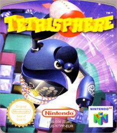 Top of cartridge artwork for Tetrisphere on the Nintendo N64.