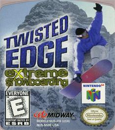 Top of cartridge artwork for Twisted Edge: Extreme Snowboarding on the Nintendo N64.