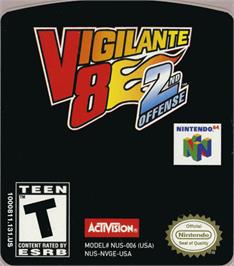Top of cartridge artwork for Vigilante 8 - 2nd Offense on the Nintendo N64.