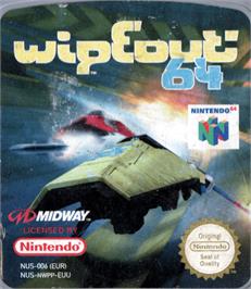 Top of cartridge artwork for Wipeout 64 on the Nintendo N64.