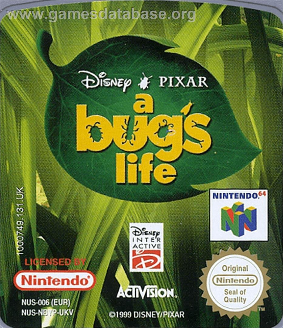 A Bug's Life - Nintendo N64 - Artwork - Cartridge Top