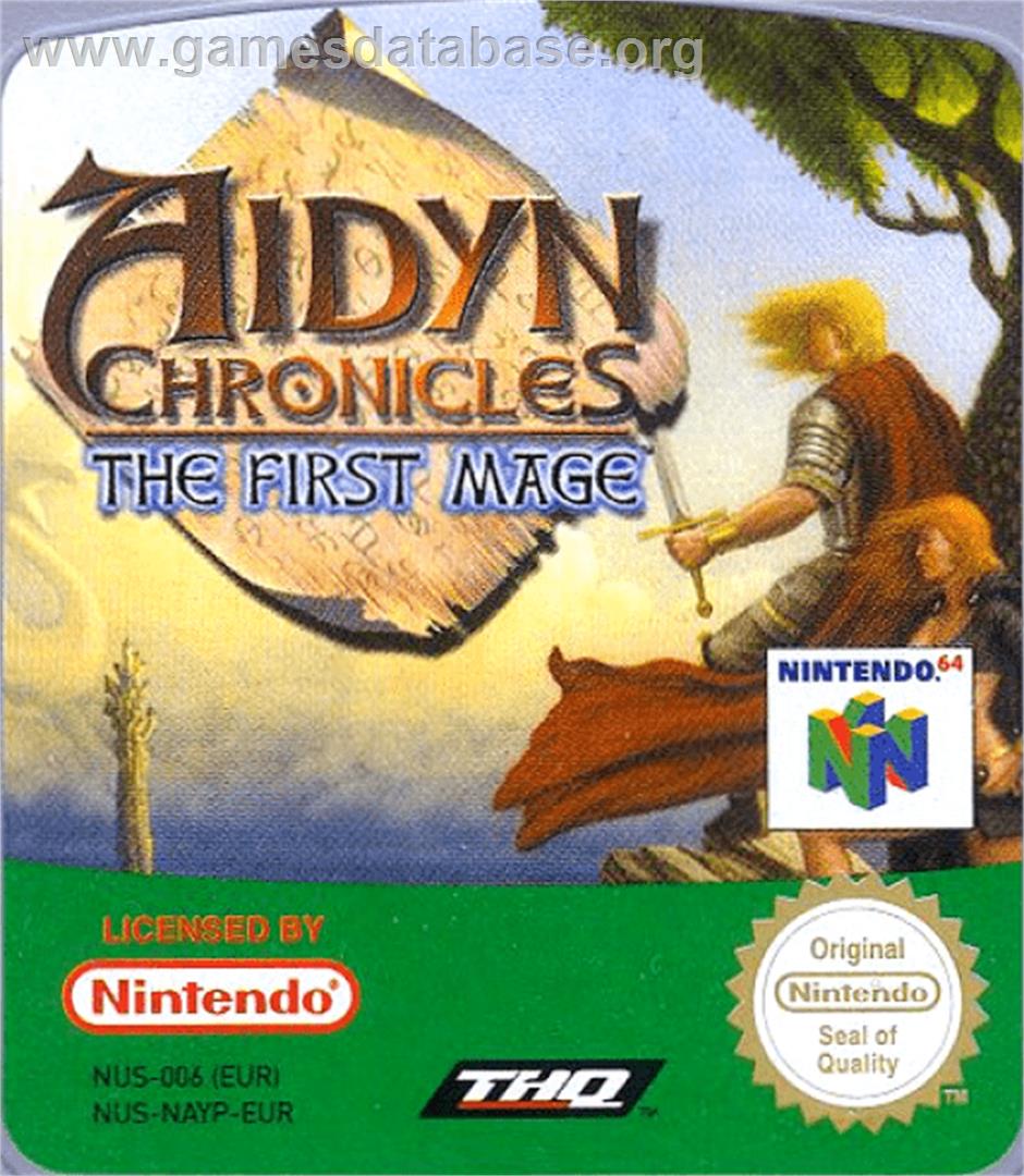 Aidyn Chronicles: The First Mage - Nintendo N64 - Artwork - Cartridge Top