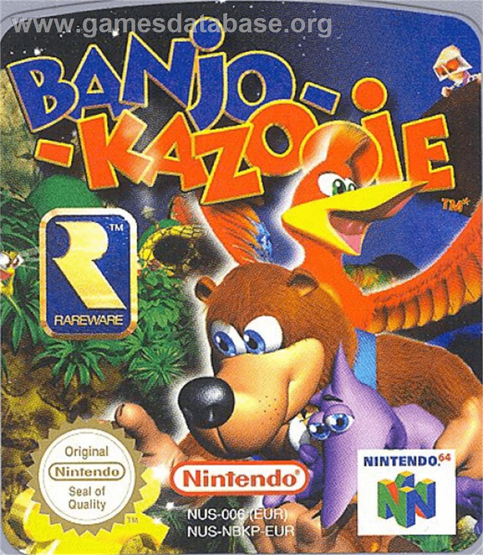 Banjo-Kazooie - Nintendo N64 - Artwork - Cartridge Top
