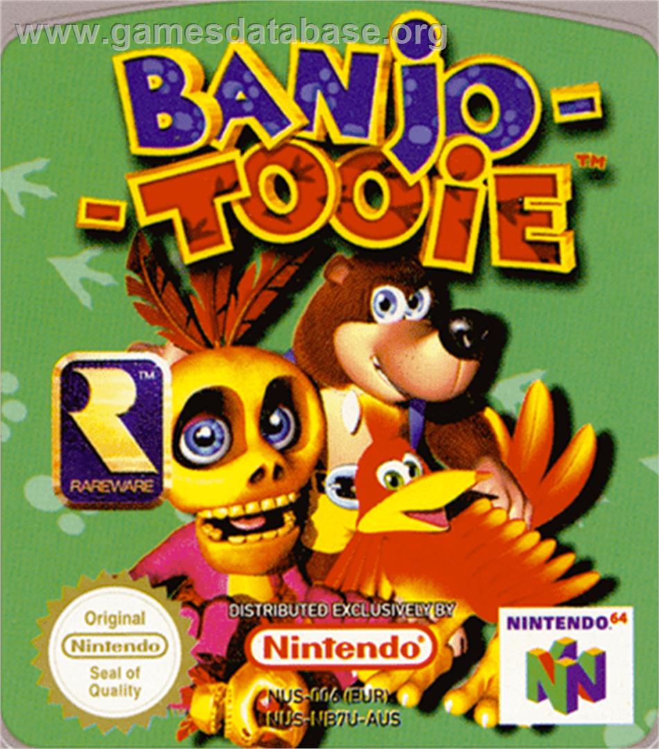 Banjo-tooie - Nintendo N64 - Artwork - Cartridge Top