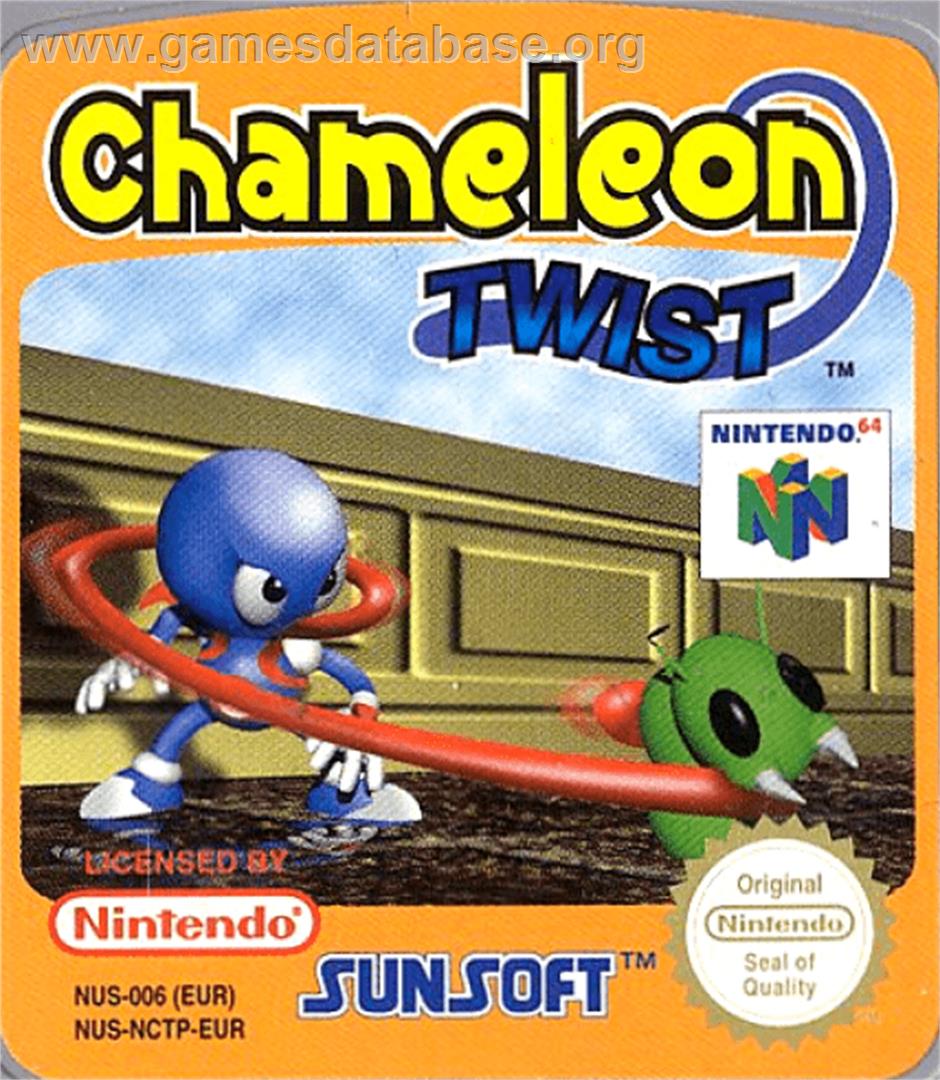 Chameleon Twist - Nintendo N64 - Artwork - Cartridge Top