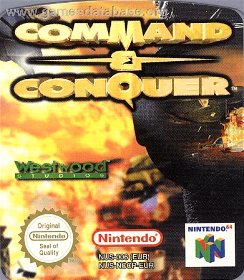 Command & Conquer - Nintendo N64 - Artwork - Cartridge Top