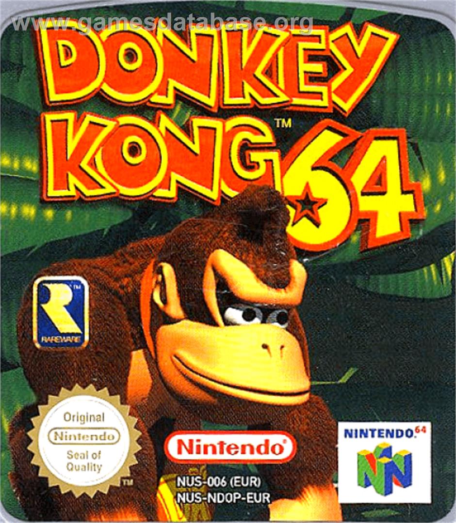 Donkey Kong 64 - Nintendo N64 - Artwork - Cartridge Top