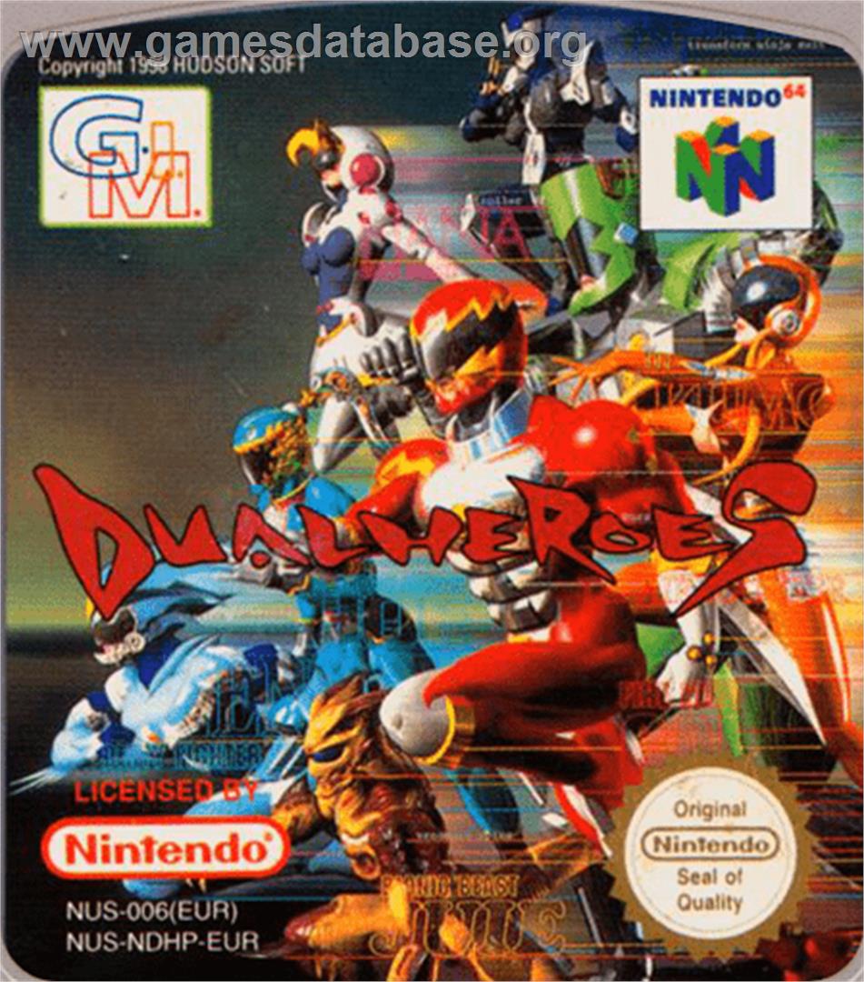 Dual Heroes - Nintendo N64 - Artwork - Cartridge Top