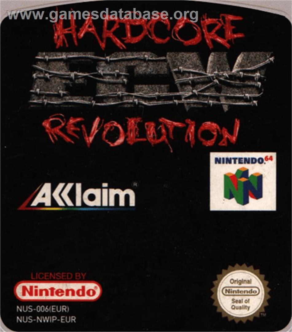 Ecw Hardcore Revolution - Nintendo N64 - Artwork - Cartridge Top