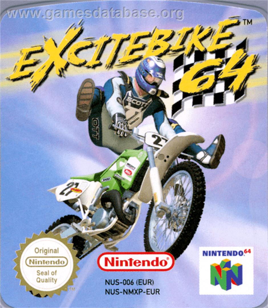Excitebike 64 - Nintendo N64 - Artwork - Cartridge Top