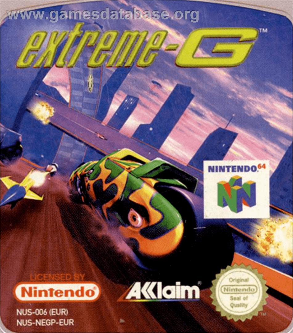 Extreme G - Nintendo N64 - Artwork - Cartridge Top