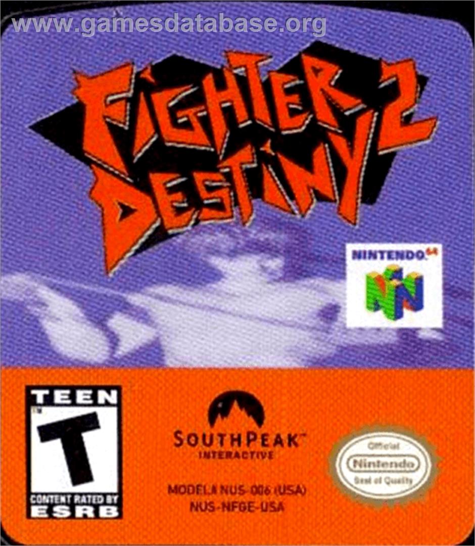 Fighter Destiny 2 - Nintendo N64 - Artwork - Cartridge Top