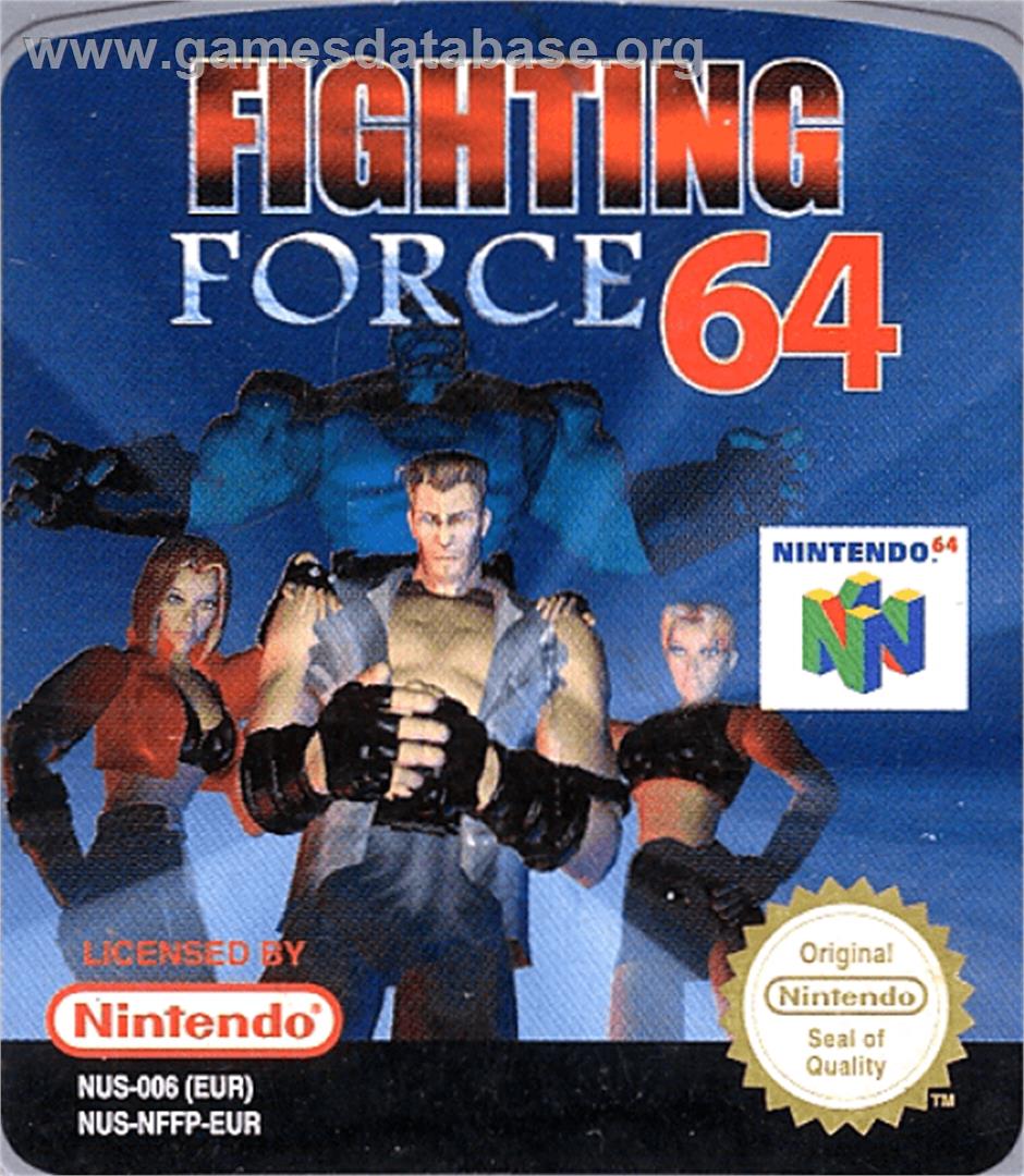 Fighting Force 64 - Nintendo N64 - Artwork - Cartridge Top