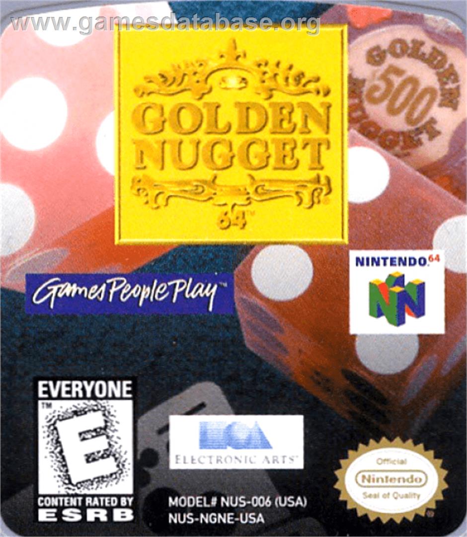 Golden Nugget 64 - Nintendo N64 - Artwork - Cartridge Top