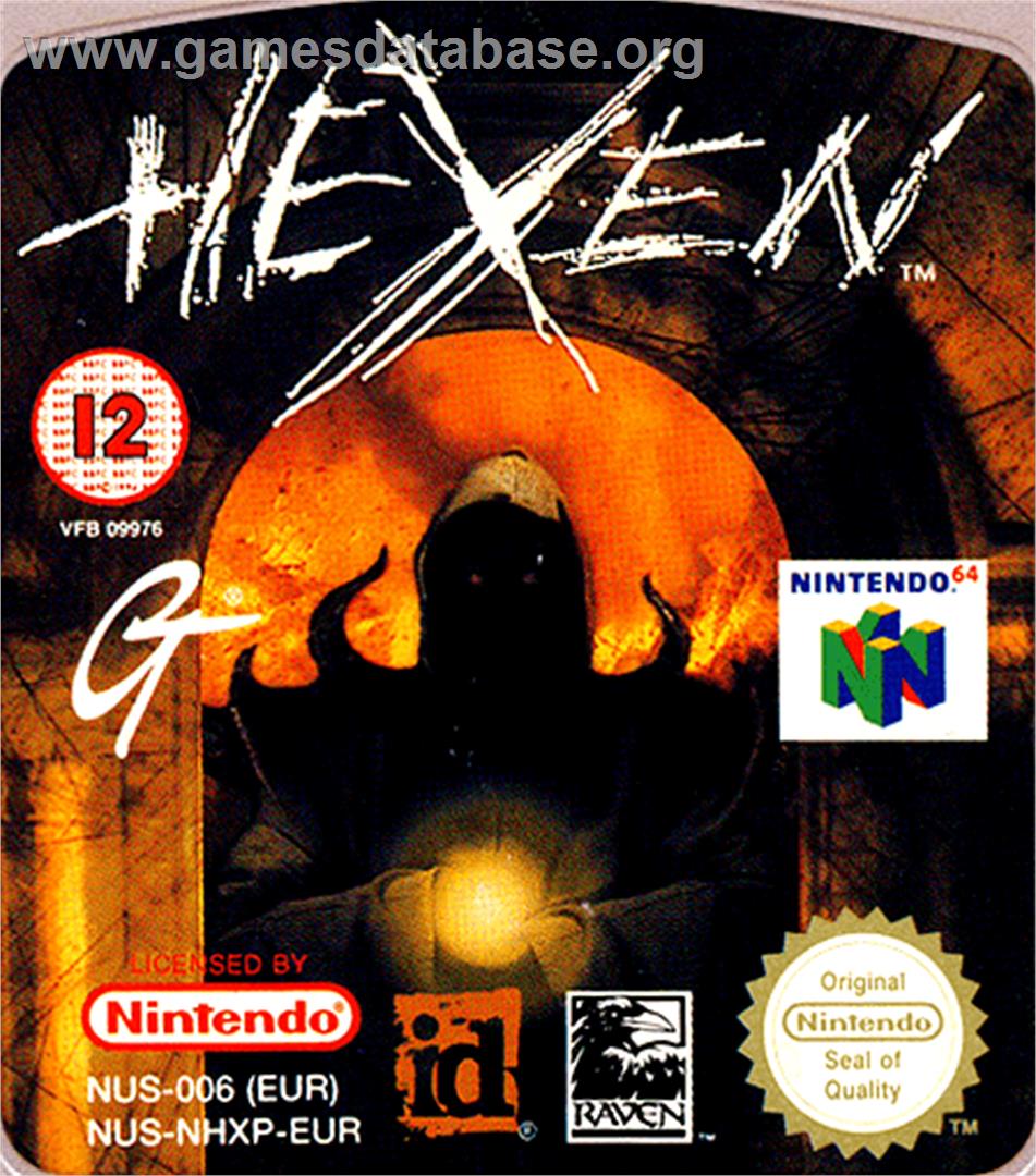 Hexen - Nintendo N64 - Artwork - Cartridge Top