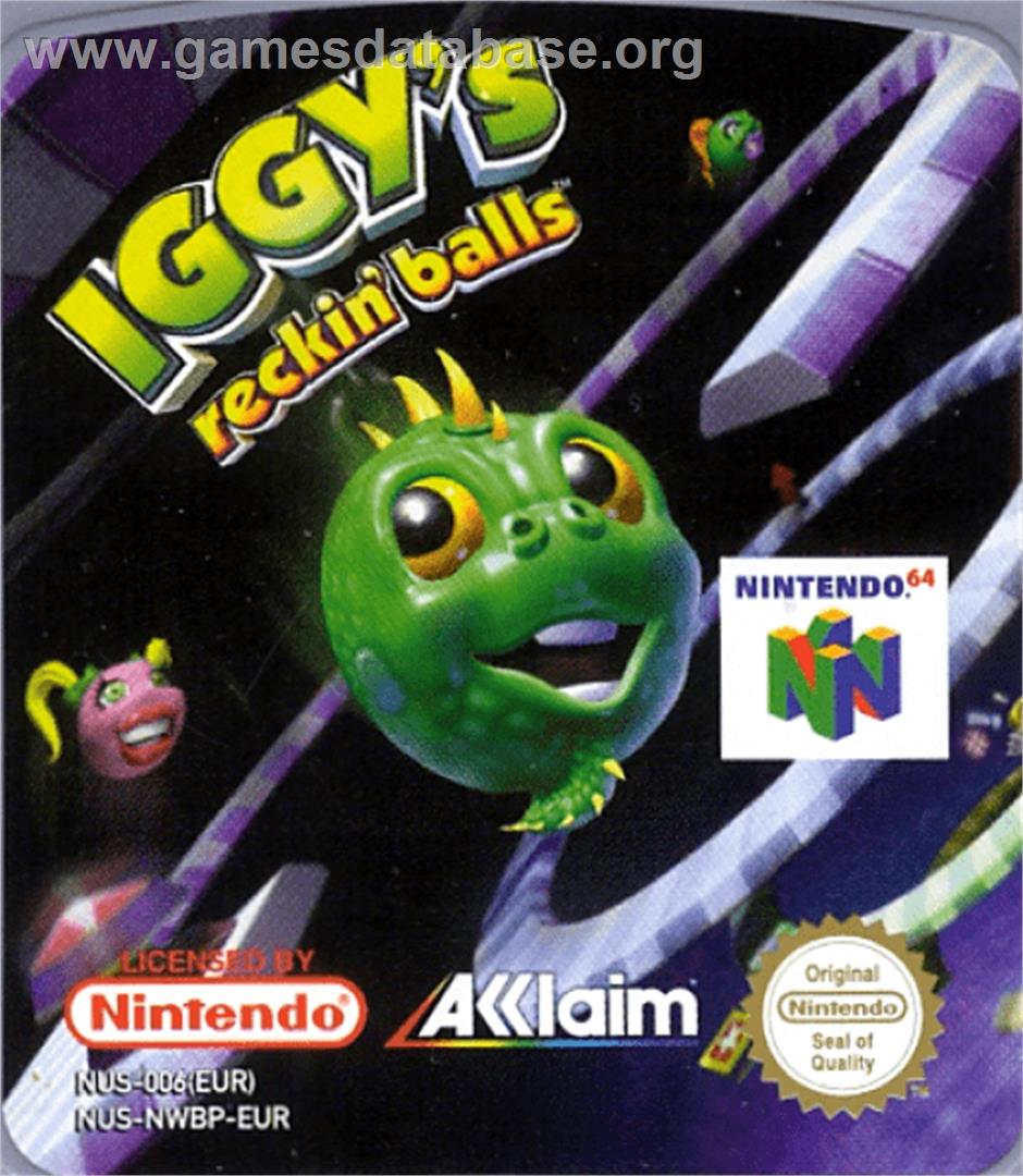 Iggy's Reckin' Balls - Nintendo N64 - Artwork - Cartridge Top