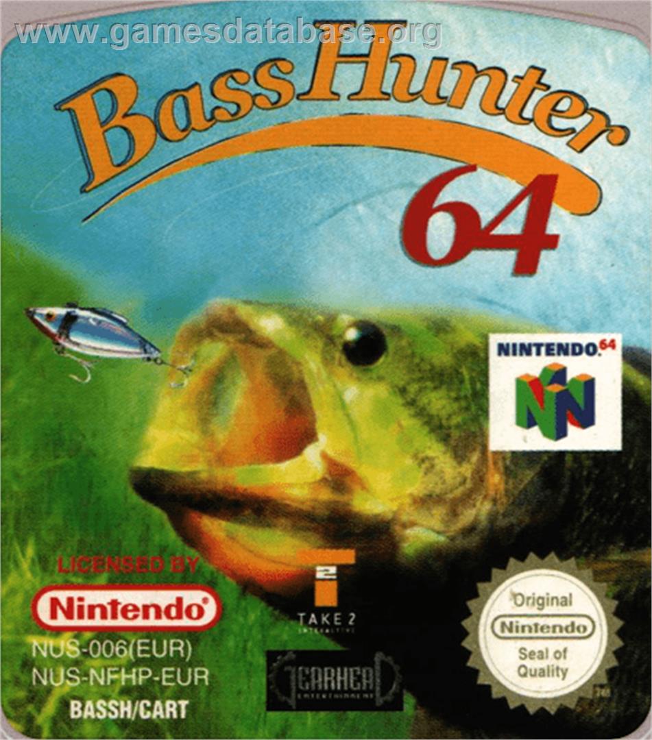 In-Fisherman Bass Hunter 64 - Nintendo N64 - Artwork - Cartridge Top