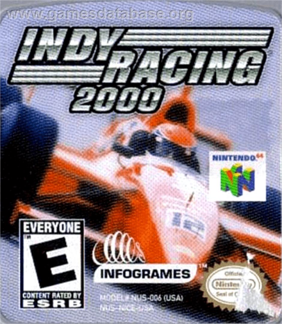 Indy Racing 2000 - Nintendo N64 - Artwork - Cartridge Top