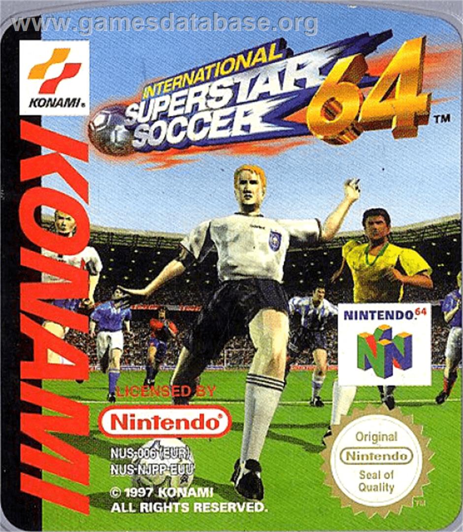 International Superstar Soccer 64 - Nintendo N64 - Artwork - Cartridge Top