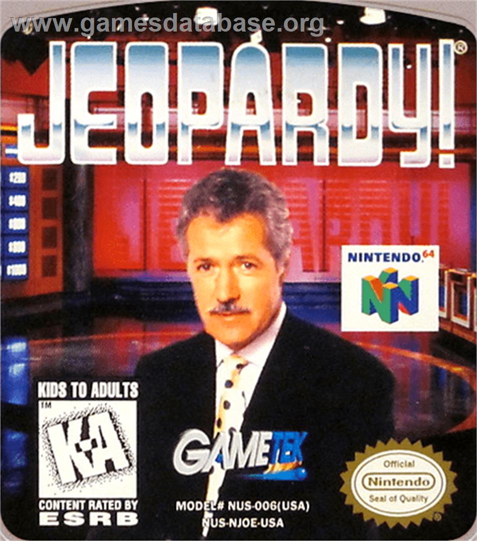 Jeopardy! - Nintendo N64 - Artwork - Cartridge Top