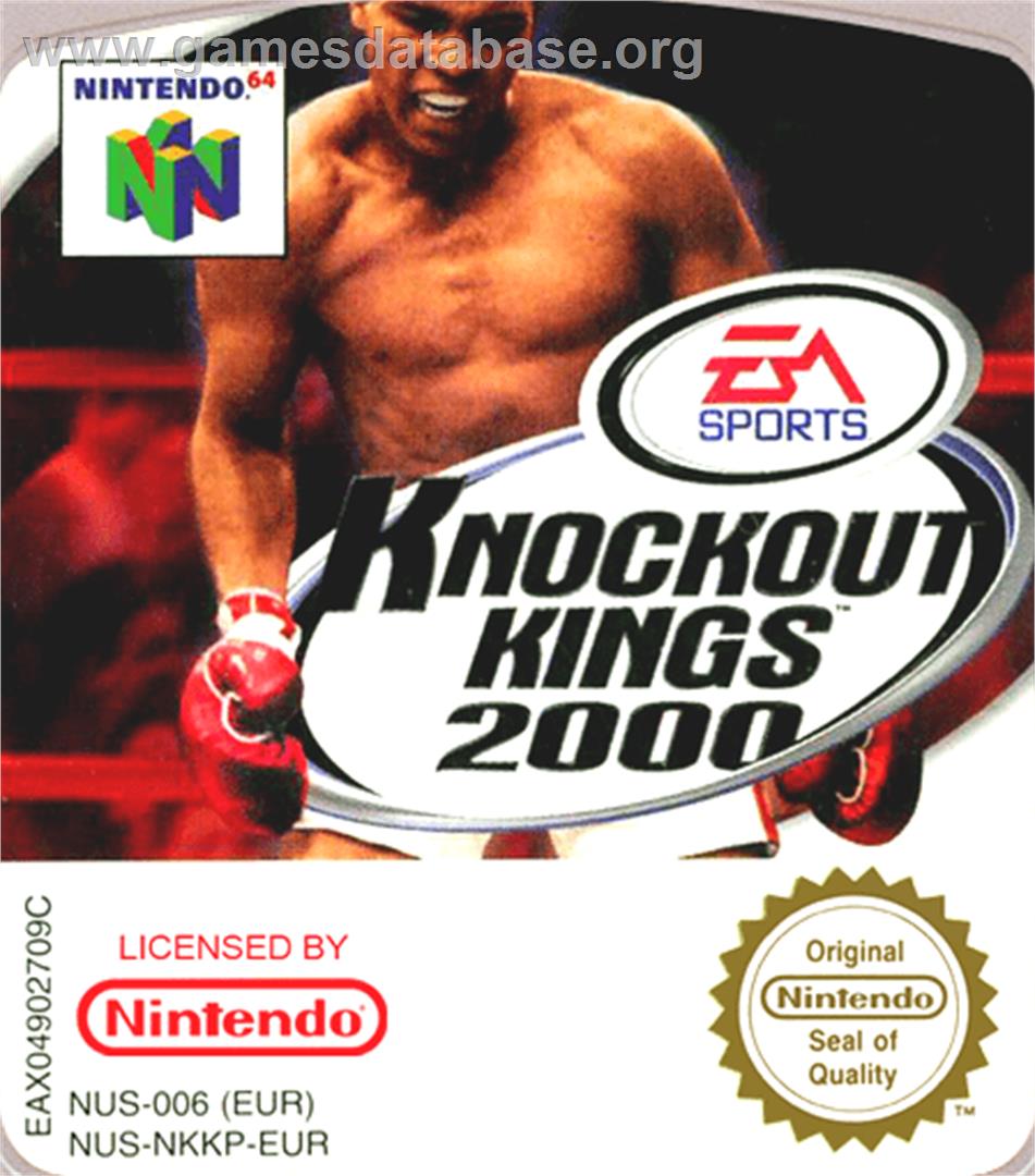Knockout Kings 2000 - Nintendo N64 - Artwork - Cartridge Top