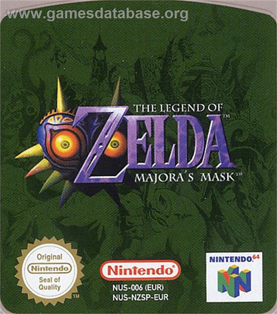 Legend of Zelda: Majora's Mask - Nintendo N64 - Artwork - Cartridge Top
