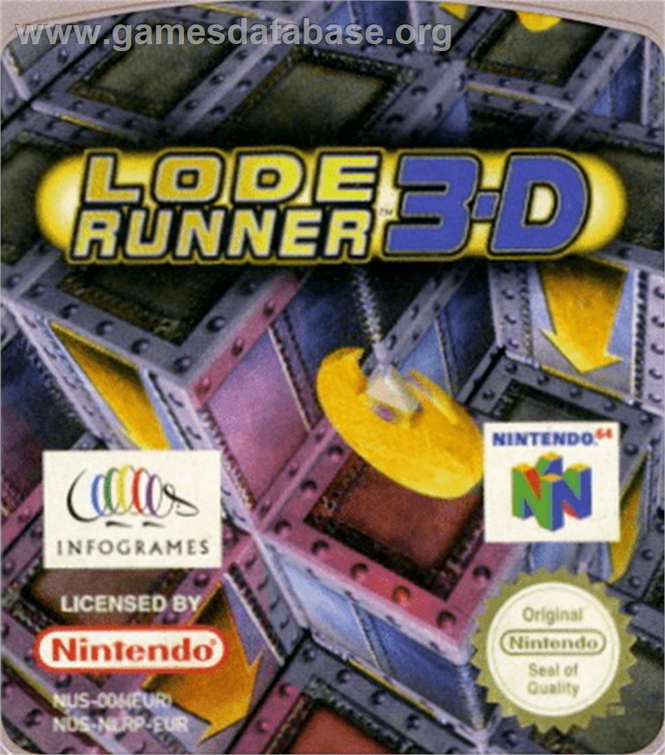 Lode Runner 3D - Nintendo N64 - Artwork - Cartridge Top