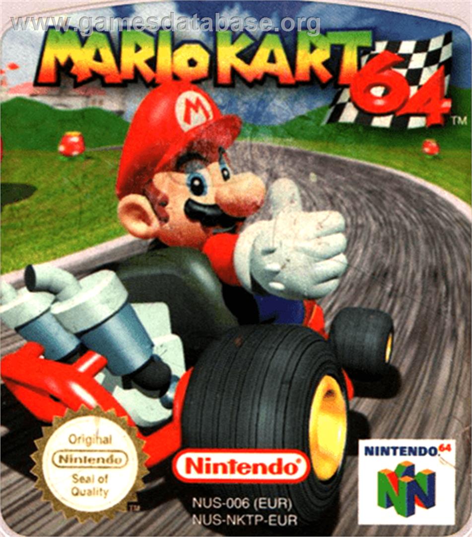 Mario Kart 64 - Nintendo N64 - Artwork - Cartridge Top