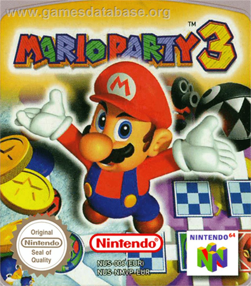 Mario Party 3 - Nintendo N64 - Artwork - Cartridge Top