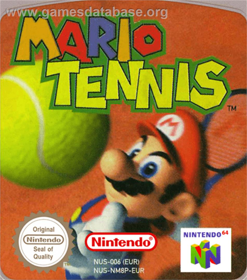 Mario Tennis - Nintendo N64 - Artwork - Cartridge Top