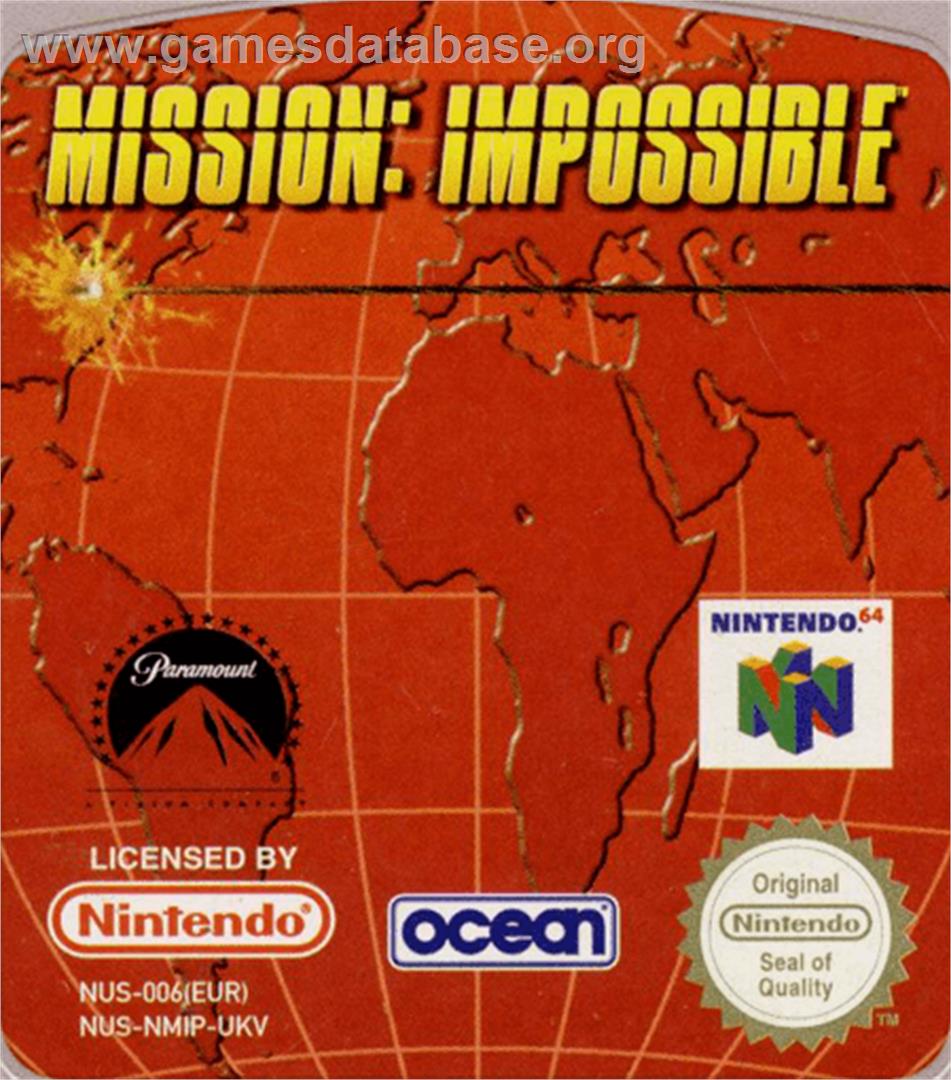 Mission Impossible - Nintendo N64 - Artwork - Cartridge Top
