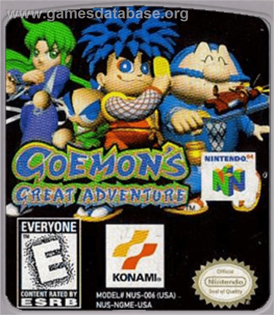 Mystical Ninja 2 Starring Goemon - Nintendo N64 - Artwork - Cartridge Top