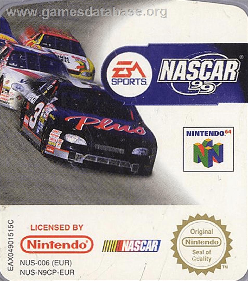 NASCAR 99 - Nintendo N64 - Artwork - Cartridge Top