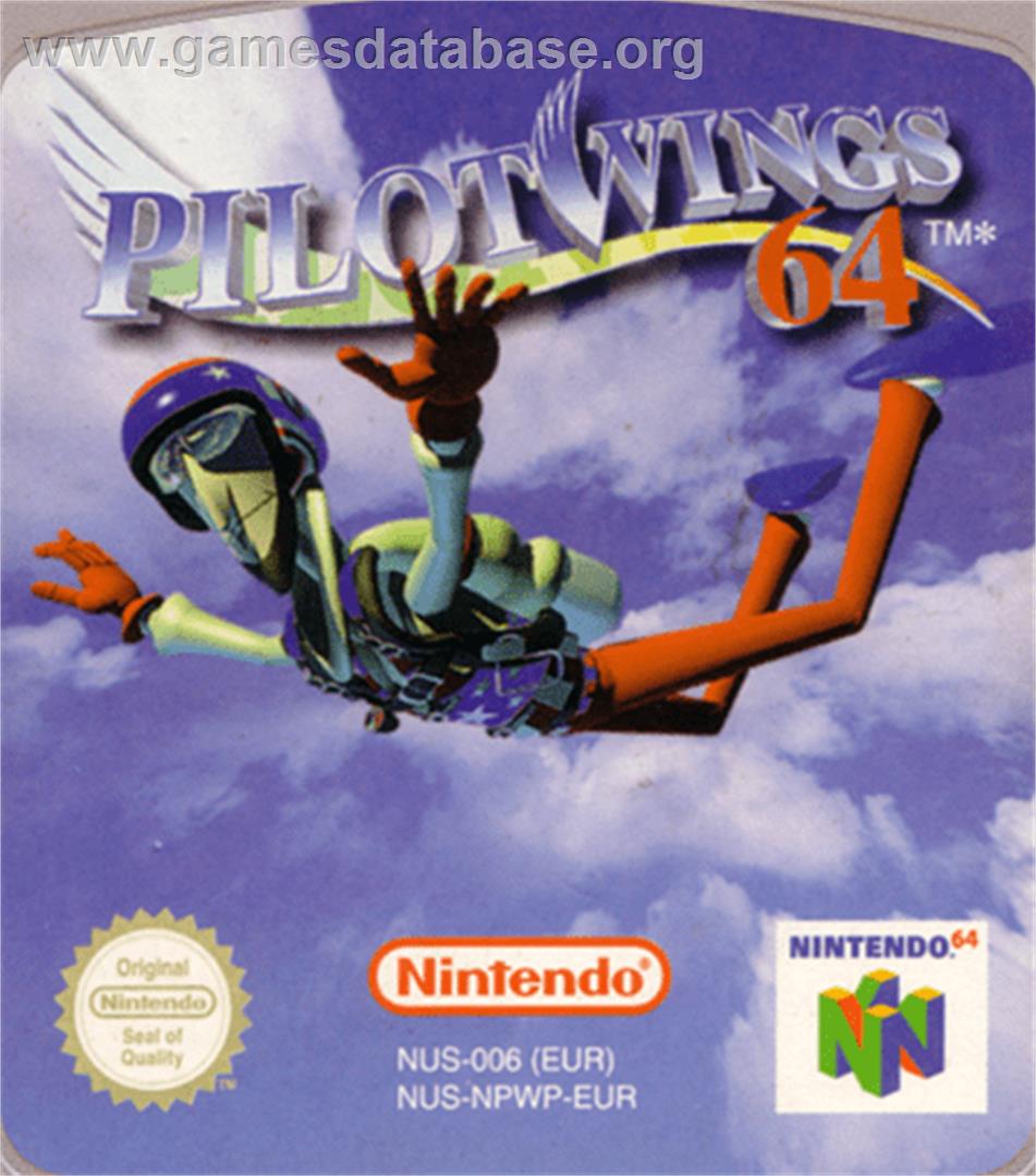 Pilotwings 64 - Nintendo N64 - Artwork - Cartridge Top