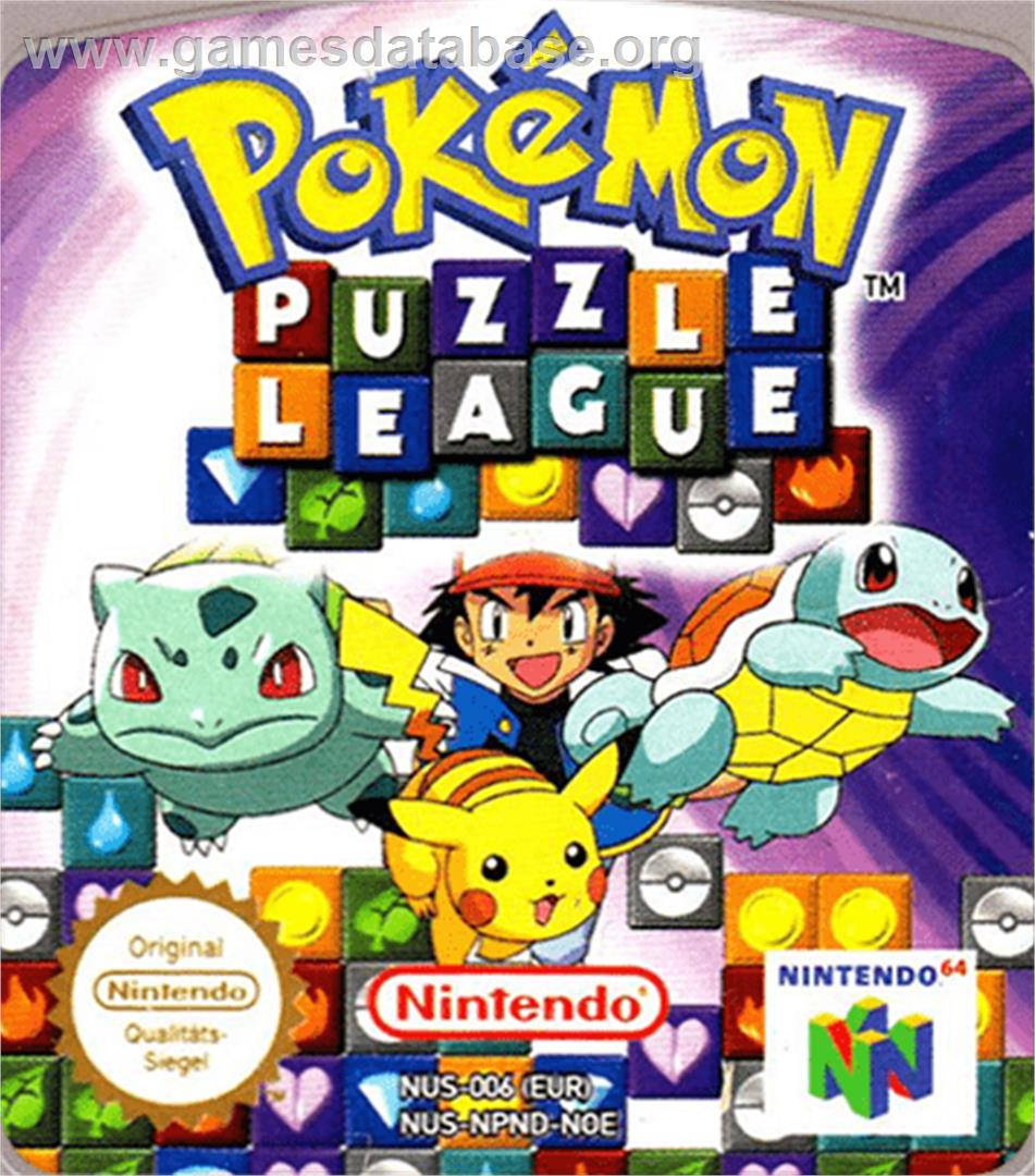 Pokemon Puzzle League - Nintendo N64 - Artwork - Cartridge Top