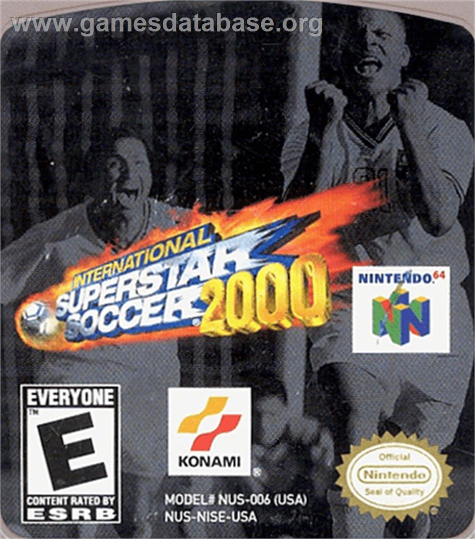 RTL World League Soccer 2000 - Nintendo N64 - Artwork - Cartridge Top