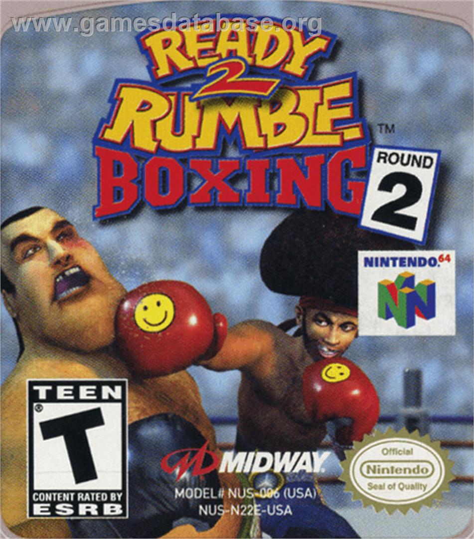Ready 2 Rumble Boxing - Round 2 - Nintendo N64 - Artwork - Cartridge Top