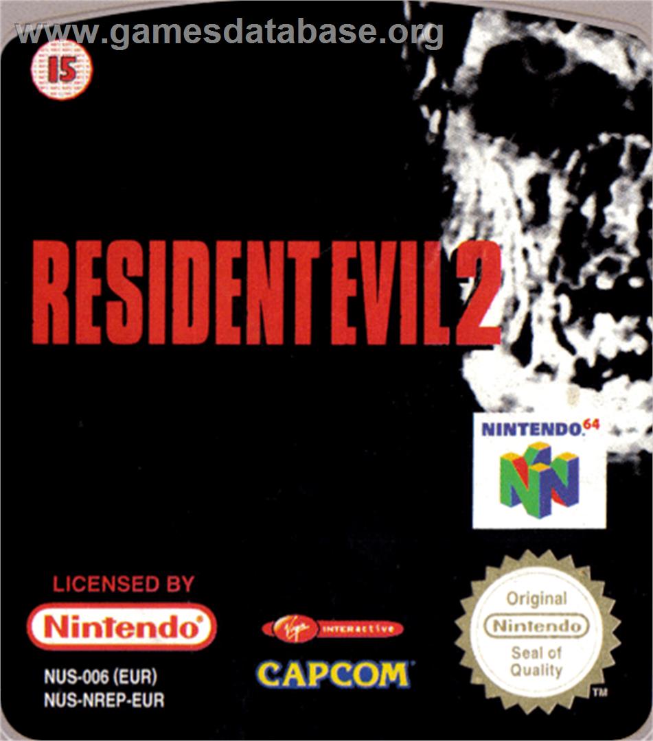 Resident Evil 2 - Nintendo N64 - Artwork - Cartridge Top