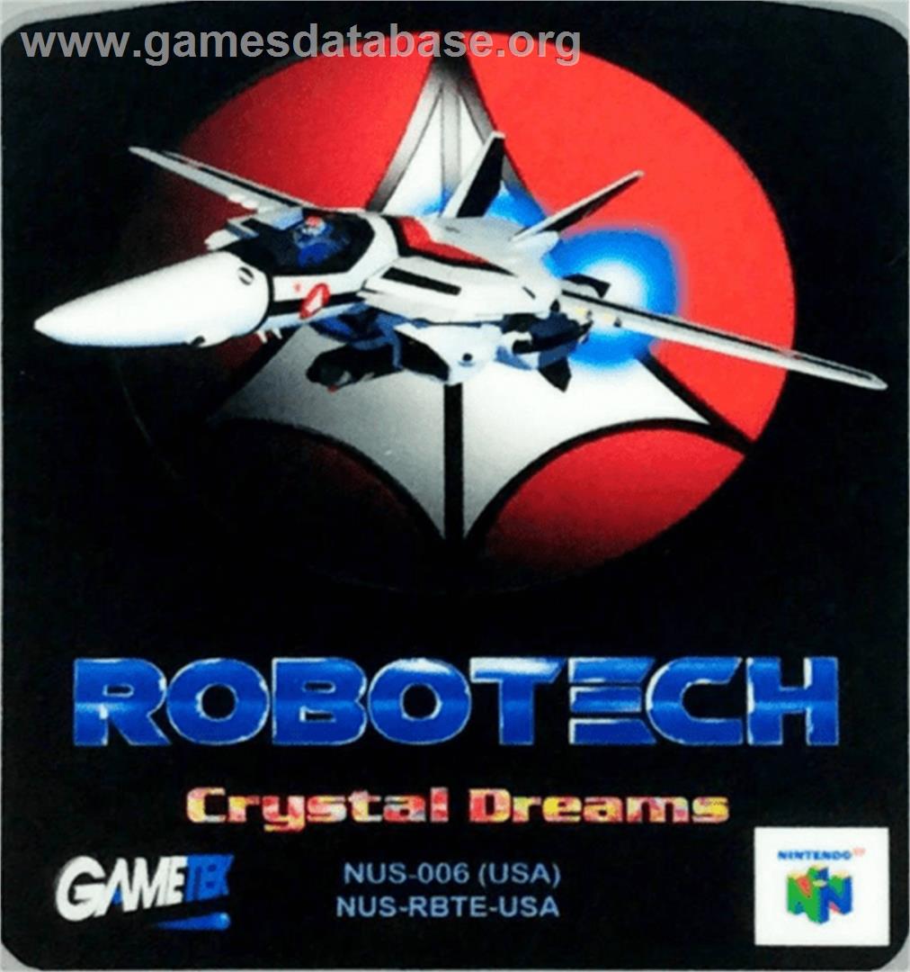 Robotech: Crystal Dreams - Nintendo N64 - Artwork - Cartridge Top